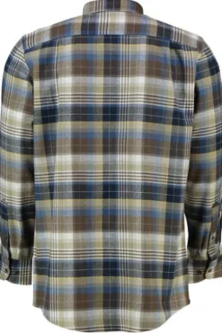 REDMOND Flanell-Hemd kariert Regular Fit Langarm