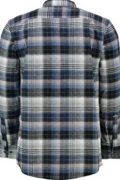 REDMOND Flanell-Hemd kariert Regular Fit Langarm