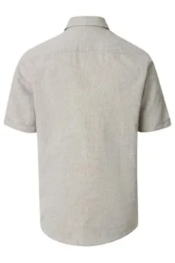REDMOND Hemd beige Casual Fit Kurzarm