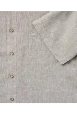 REDMOND Hemd beige Casual Fit Kurzarm