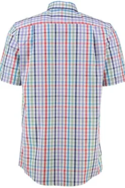 Redmond Hemd blau kariert Regular Fit