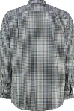REDMOND Hemd braun kariert Comfort Fit Langarm Button-Down
