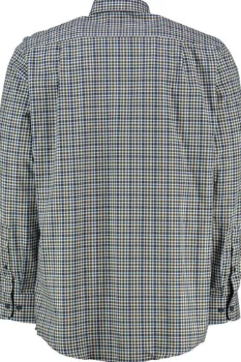 REDMOND Hemd braun kariert Comfort Fit Langarm Button-Down