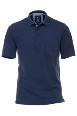 REDMOND Jersey Polo Shirt blau Regular Fit