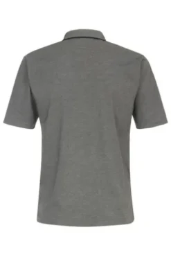 REDMOND Jersey Polo Shirt grau Regular Fit