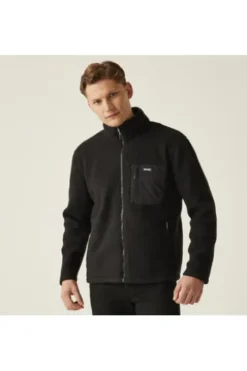 REGATTA Fleece Jacke Frankie Borg schwarz