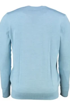 Rundhals Pullover ocean aqua einfarbig