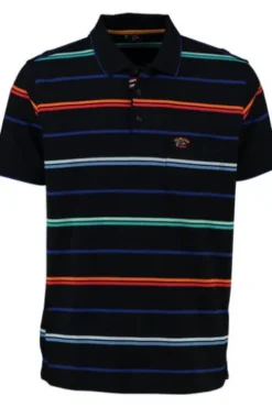 SAILING COMP Polo-Shirt marine gestreift