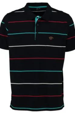 SAILING COMP Polo-Shirt navy gestreift