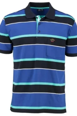 SAILING COMP Polo-Shirt royal gestreift