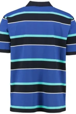 SAILING COMP Polo-Shirt royal gestreift