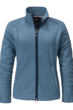 SCHOEFFEL Fleecejacke Leona blau aus recyceltem Material