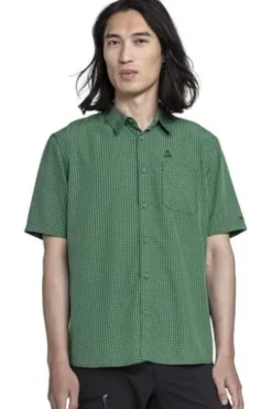 SCHOEFFEL Hemd Circ Dalfoss fir green kariert Regular Fit