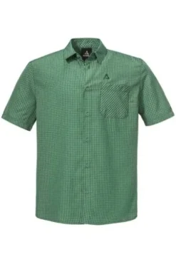 SCHOEFFEL Hemd Circ Dalfoss fir green kariert Regular Fit