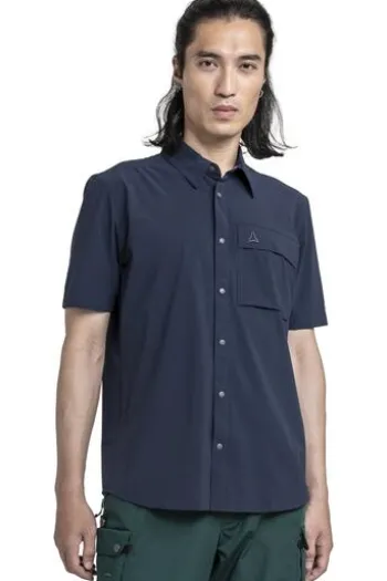 SCHOEFFEL Hemd Dooser navy blazer Regular Fit