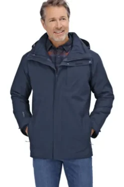 SCHOEFFEL 3 in 1 Jacke Tamina marine winddicht, wasserdicht, atmungsaktiv, Stretch
