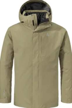 SCHOEFFEL 3 in 1 Jacke Tamina schilf winddicht, wasserdicht, atmungsaktiv, Stretch