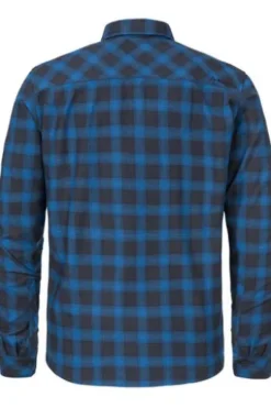 SCHOEFFEL Urban Flanell Hemd Kleion MNS cornflower blue kariert Regular Fit