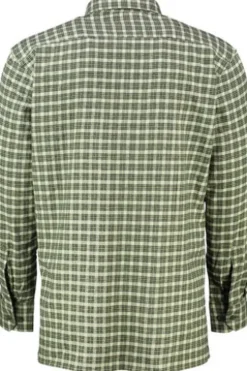 SKOGEN Flanell Hemd oliv kariert Regular Fit Langarm