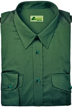SKOGEN Jagd-Hemd oliv Regular Fit Langarm