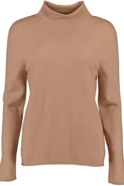 S.MARLON Stehkragen- Pullover caramel aus hochwertigem Cashmere