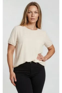 SOMMERMANN Blusenshirt natur Kurzarm