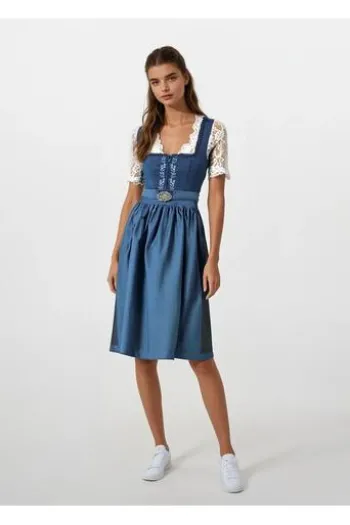 SPIETH & WENSKY Dirndl blau Fibi (70 cm)