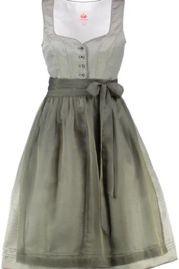SPIETH & WENSKY Dirndl oliv gemustert Flamingo (70 cm)