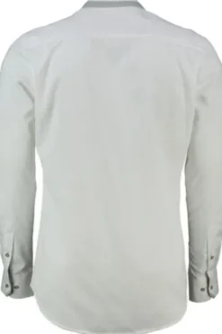 SPIETH & WENSKY Hemd Fiersbach weiss/grün Slim Fit Langarm