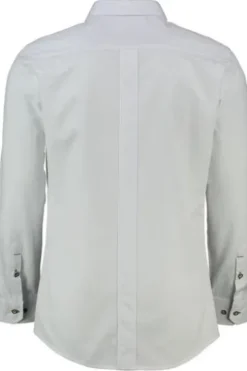 SPIETH & WENSKY Hemd Flachbach weiss/grün Slim Fit Langarm