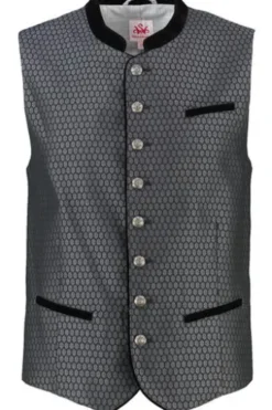 SPIETH & WENSKY Jacquard Weste schwarz