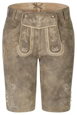 SPIETH & WENSKY Lederhose Karim beige in softem Ziegenvelour