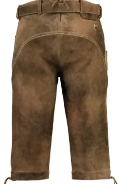 SPIETH & WENSKY Leder-Kniebundhose Vittorio mit Gürtel biber Ziegenleder