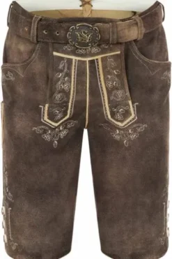SPIETH & WENSKY Ledershorts braun