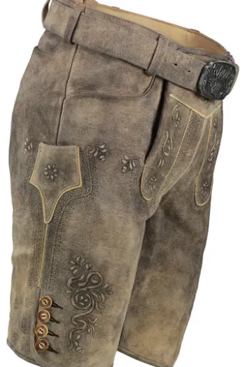 SPIETH & WENSKY Leder Shorts Erno lombok Ziegenleder