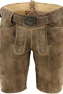 SPIETH & WENSKY Leder Shorts Rampoldi honey Ziegenleder