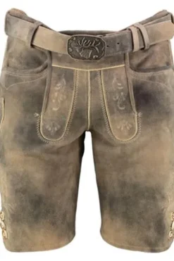SPIETH & WENSKY Leder Shorts Rampoldi caribo Ziegenleder