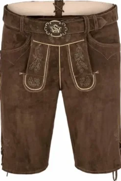 SPIETH & WENSKY Ledershorts Veit khaki