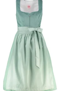 SPIETH & WENSKY Midi Dirndl Hummel türkis 70 er Rocklänge
