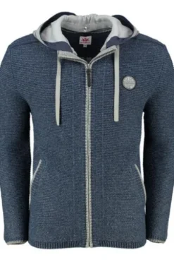 SPIETH & WENSKY Strickjacke Echo jeansblau