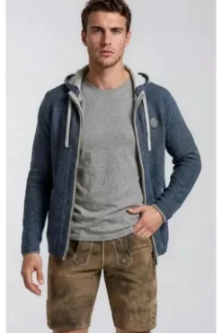 SPIETH & WENSKY Strickjacke Erato jeansblau