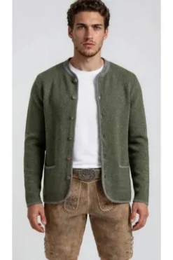 SPIETH & WENSKY Strickjacke Felicio oliv