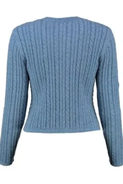 SPIETH & WENSKY Strickjacke Fuschl blau