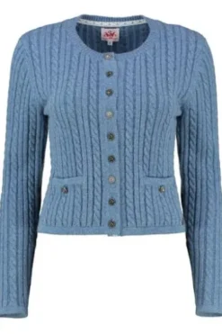 SPIETH & WENSKY Strickjacke Fuschl blau