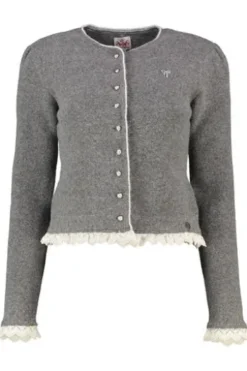 SPIETH & WENSKY Strickjacke Karline grau