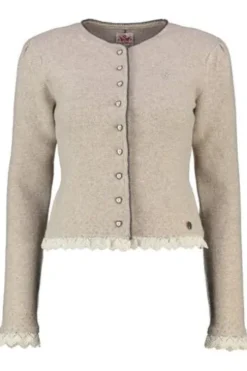 SPIETH & WENSKY Strickjacke Karline natur