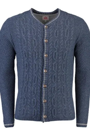 SPIETH & WENSKY Strickjacke Nordrup jeansblau