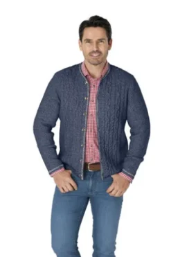 SPIETH & WENSKY Strickjacke Nordrup jeansblau