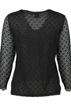 SPIETH & WENSKY Trachtenbluse schwarz 7/8-Arm Eva