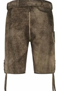 SPIETH & WENSKY Wildbock Ledershorts braun